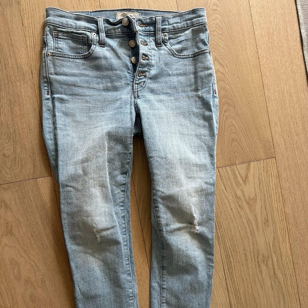 Madewell - 9" High Rise Skinny Jeans - Light Denim Wash - Size 27